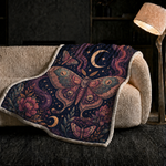 Mystical Moth Print Blanket