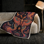 Bohemian Moth Print Blanket