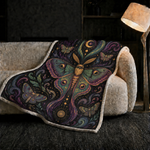 Mystical Moth Print Blanket