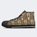 Death Skull Print - High Top Canvas