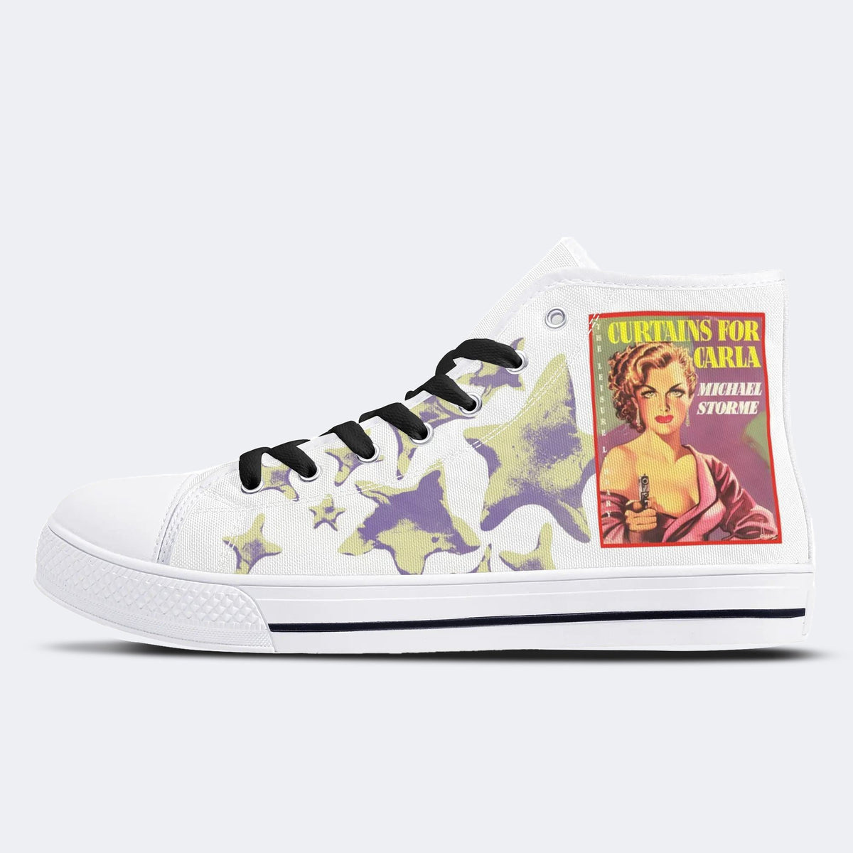 Unisex Girl Hunt Print - High Top Canvas