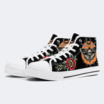 Unisex Death Moth Vintage Print - High Top Canvas