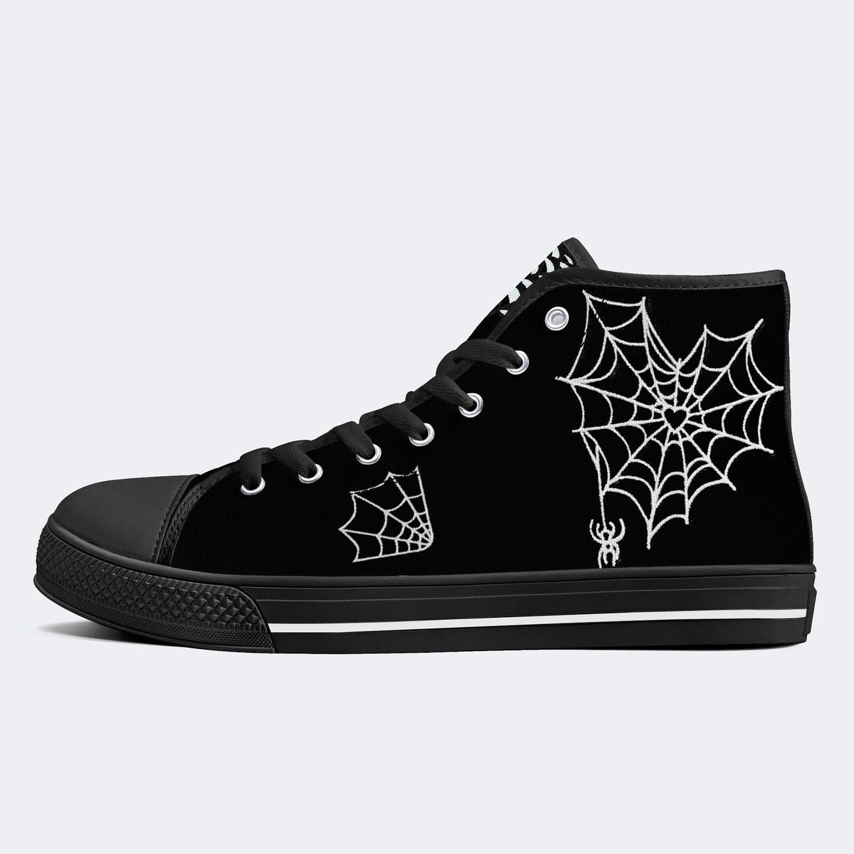 Classic Love Spiderweb Print - High Top Canvas