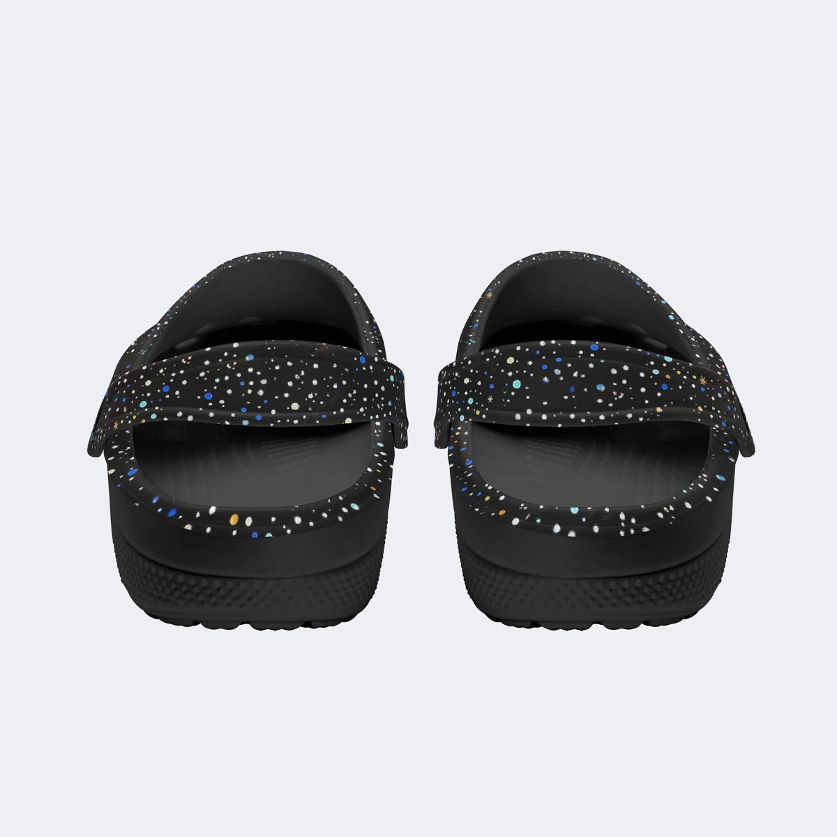 Retro Dark Mushroom Eyes Halloween Print - Slippers/Sandals
