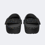 Retro Dark Mushroom Eyes Halloween Print - Slippers/Sandals