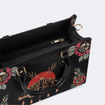 Vintage Death Moth Print - Leather Handbag