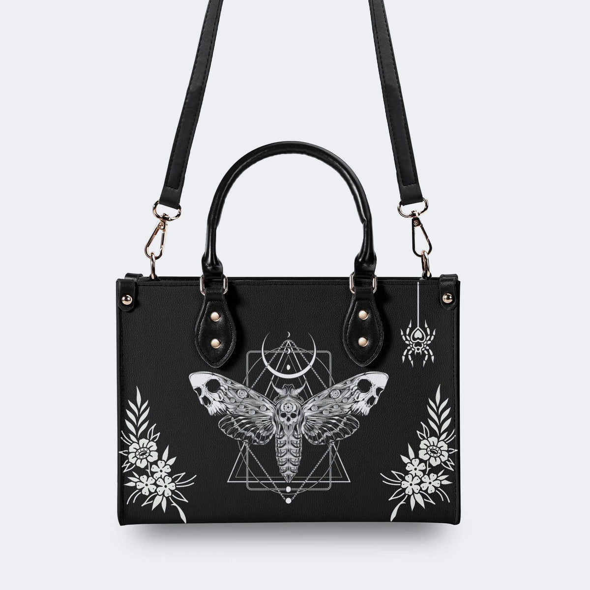 Surreal Death Moth - Leather Handbag