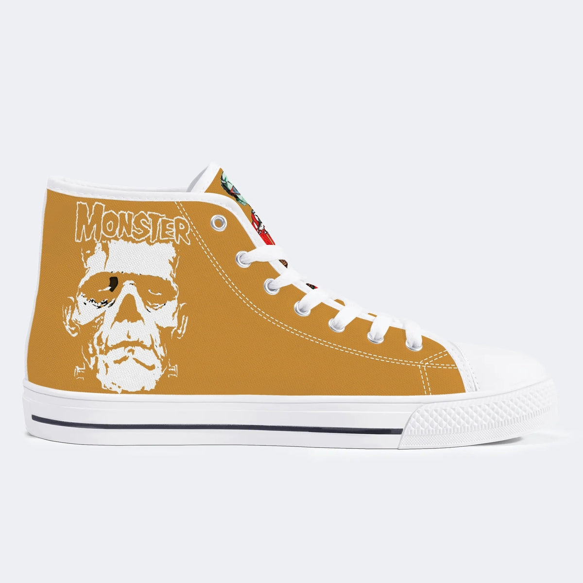 Unisex Monster Print - High Top Canvas