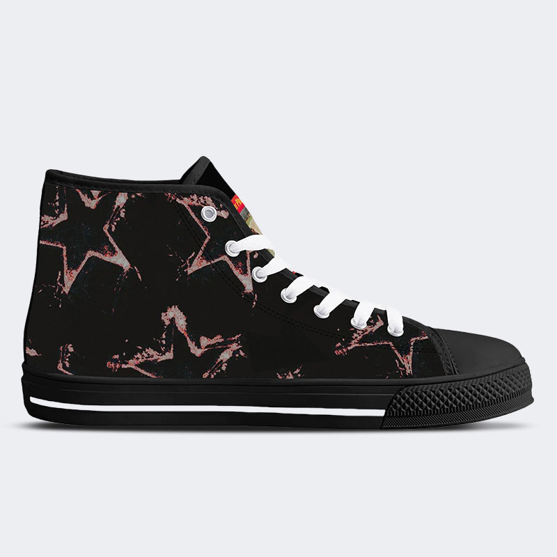 Unisex Girl Hunt Print - High Top Canvas