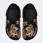 Flower Tiger Art Print - Slippers/Sandals