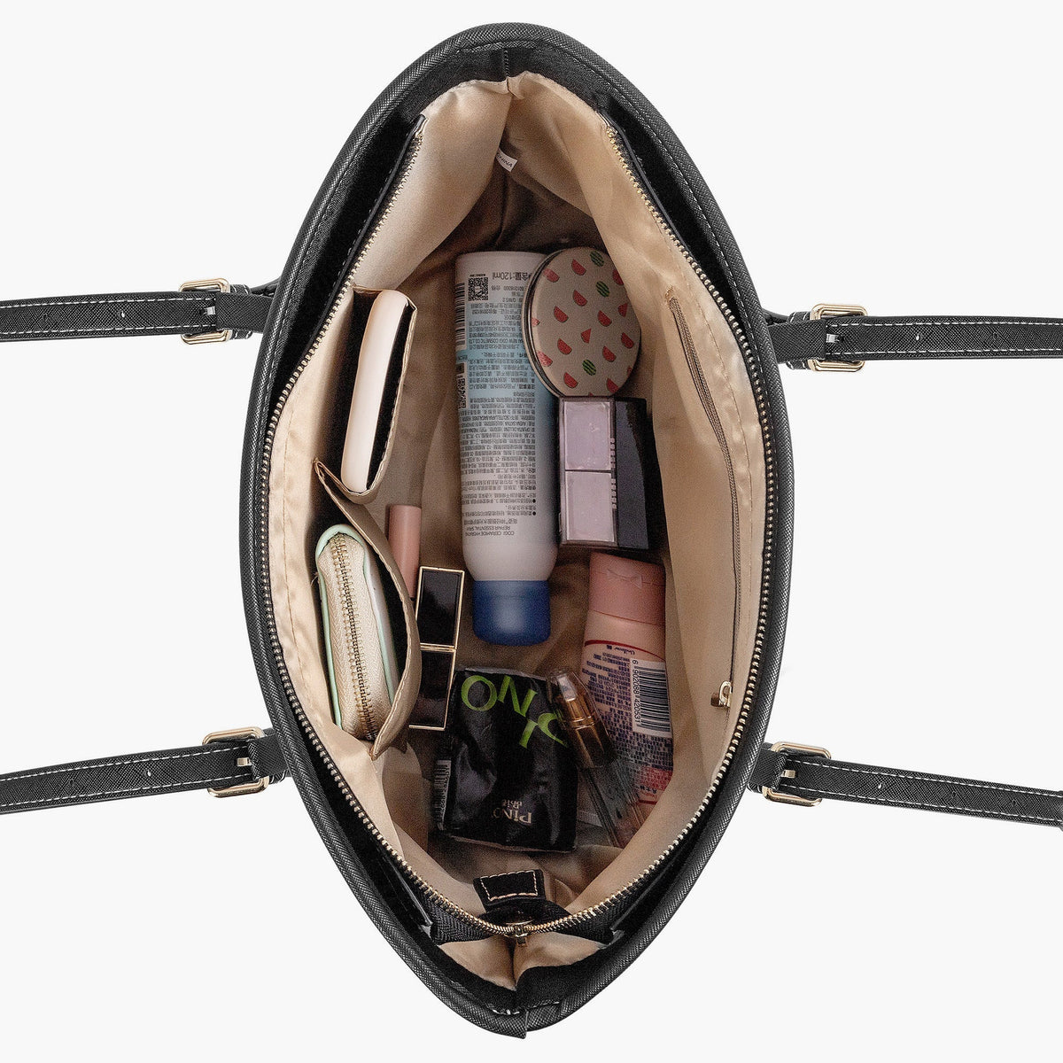 Death Moth Vintage Print - Leather Shoulder Bag