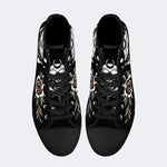 Unisex Death Moth Vintage Print - High Top Canvas