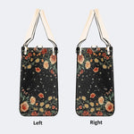 Starry Sky Over Flowers - Leather Handbag