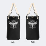 Death Moth & Mushrooms Print - Leather Handbag
