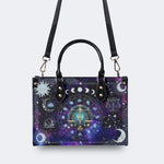 Libra Starry Sky - Leather Handbag