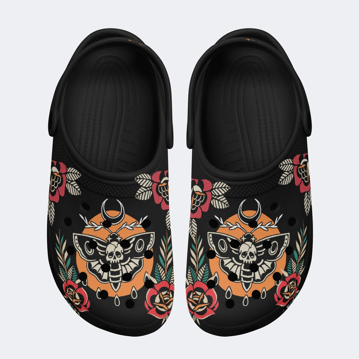 Death Moth Vintage Print - Slippers/Sandals