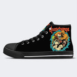 Unisex Horror Skull Print - High Top Canvas