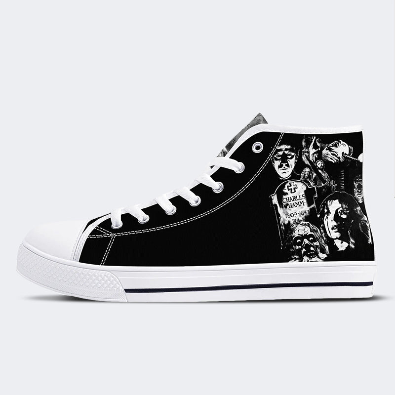 Unisex Horror Print - High Top Canvas