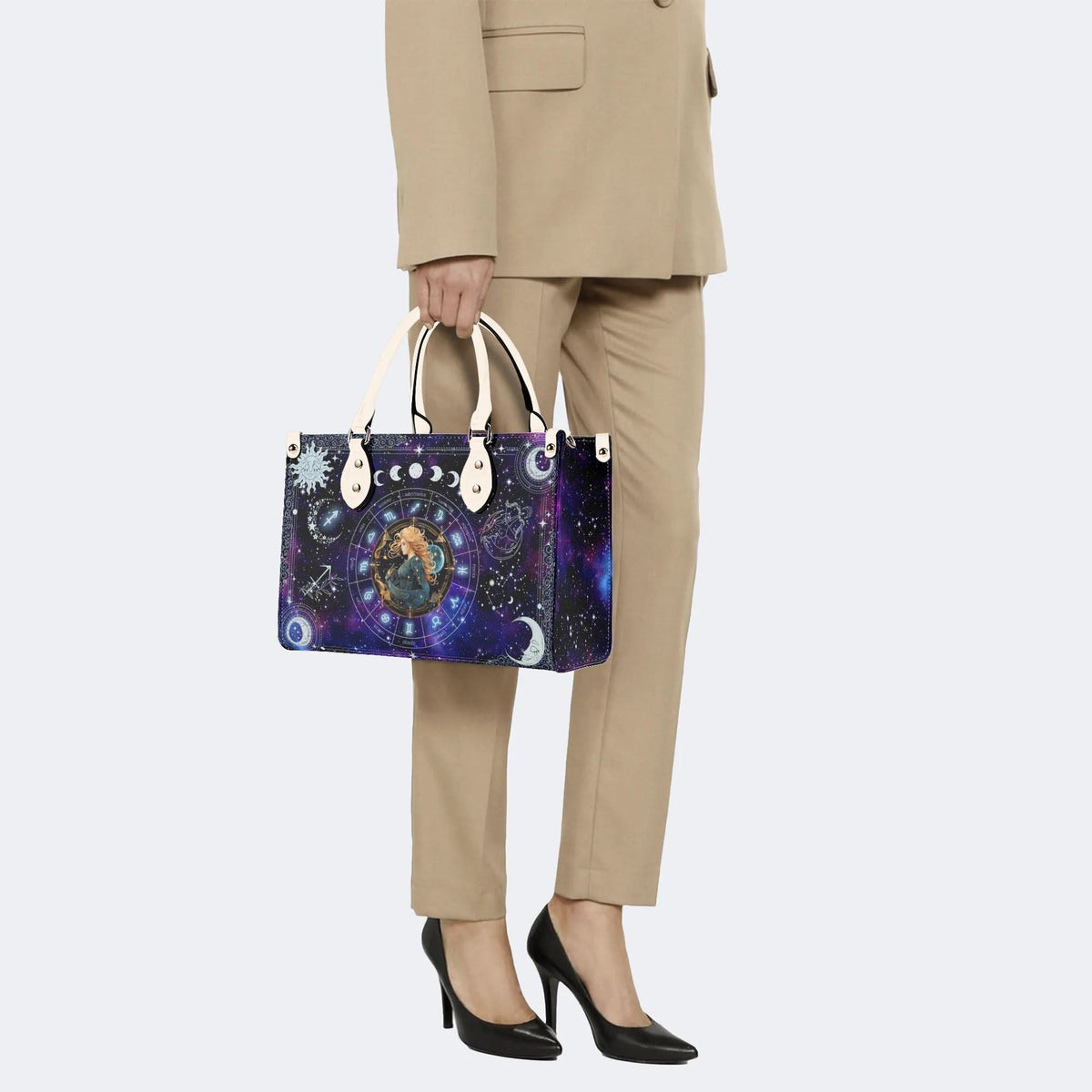 Shooter's Starry Sky - Leather Handbag