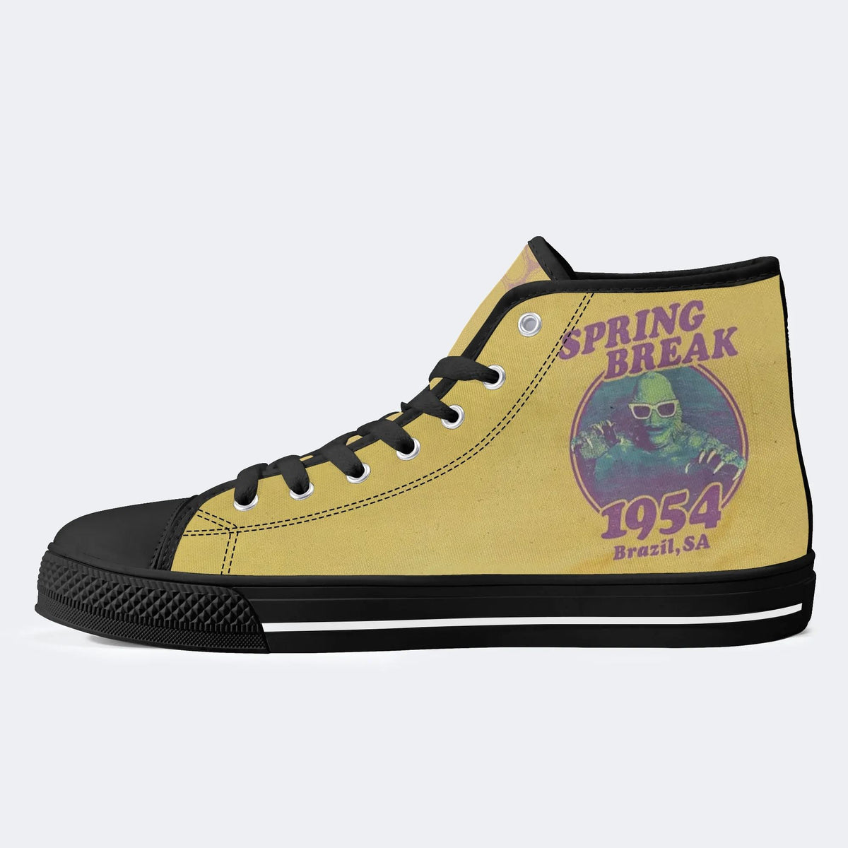 Spring Break 1954 Creature Unisex Classic - High Top Canvas