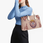 Death Moth Gradient Print - Leather Handbag