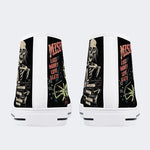 Unisex Halloween Skull Print - High Top Canvas