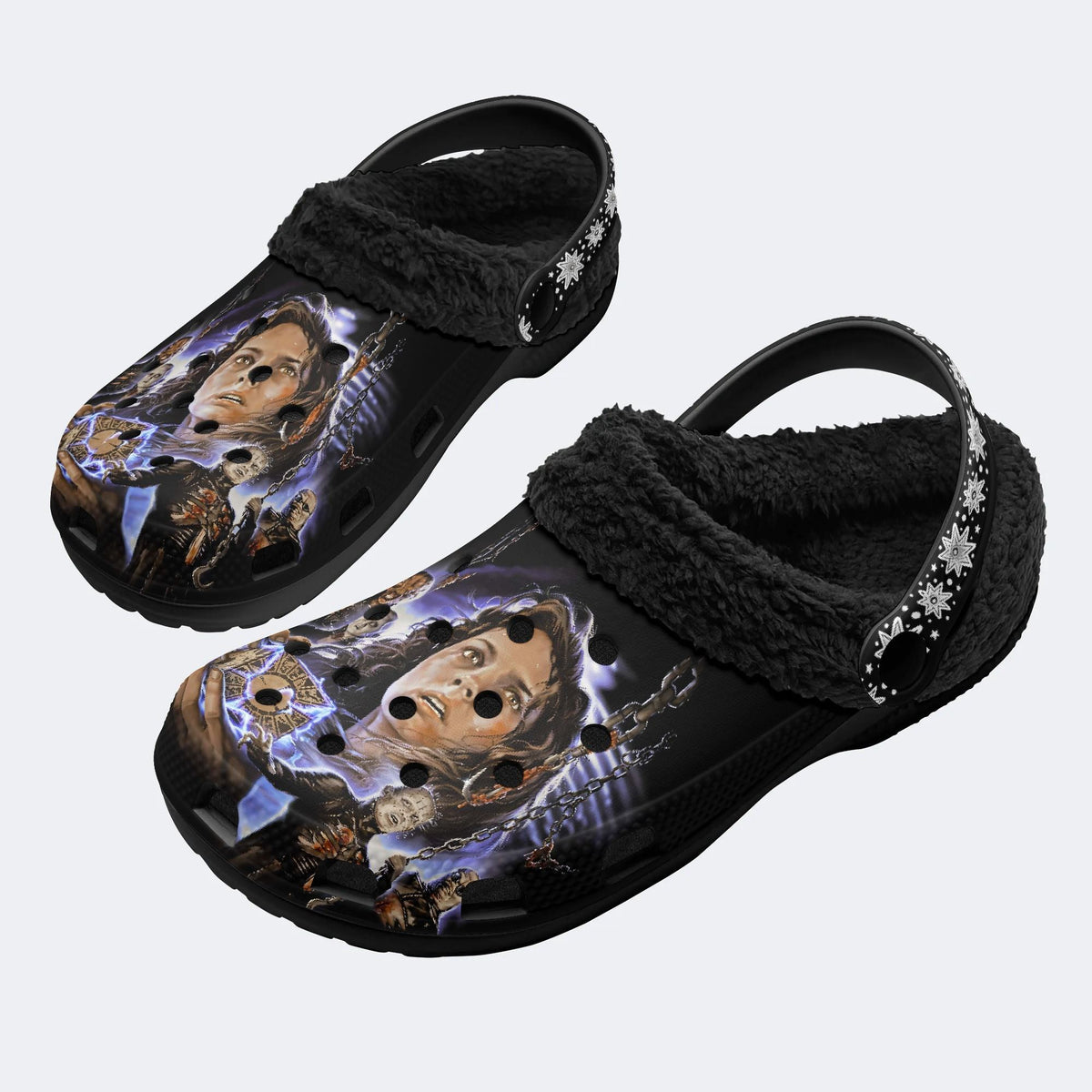 Demons to Some - Fur Lined Slippers/Sandals