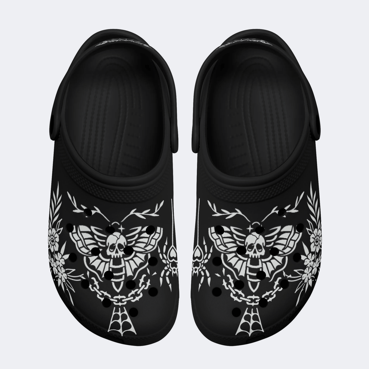 Death Moth Vintage Print - Slippers/Sandals