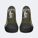 Unisex Black Metal Pinhead Print - High Top Canvas