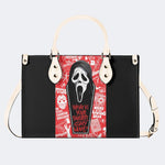 Horror Ghostface Print - Leather Handbag