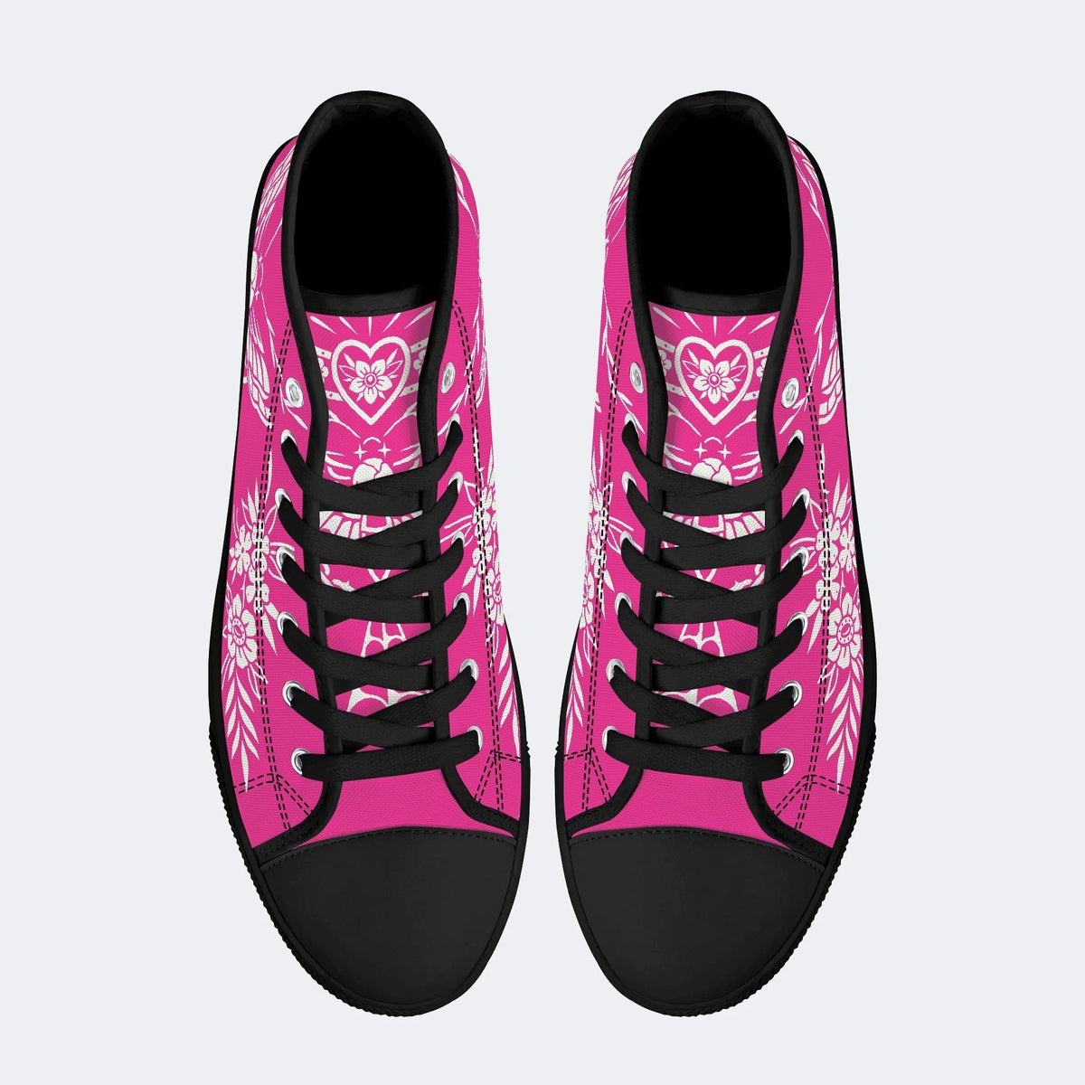 Classic Death Moth Vintage Print - High Top Canvas