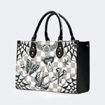 Gothic Tattoo Print - Leather Handbag