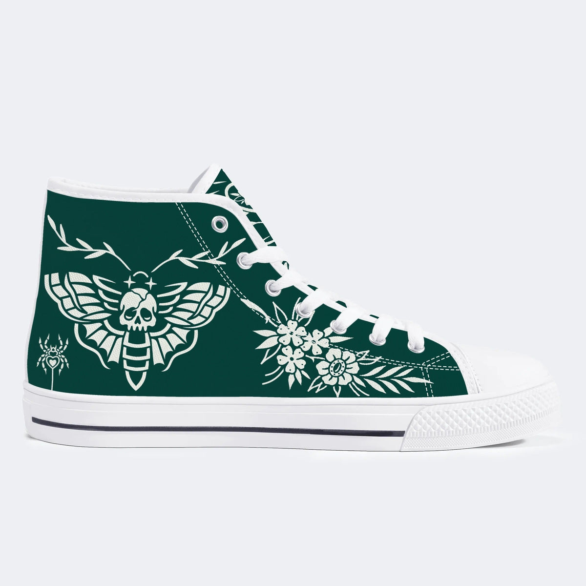 Classic Death Moth Vintage Print - High Top Canvas