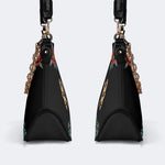 Trust No One Snake Print - Leather Crossbody Bag