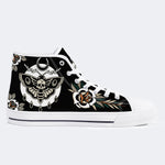 Unisex Death Moth Vintage Print - High Top Canvas
