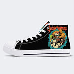 Unisex Horror Skull Print - High Top Canvas