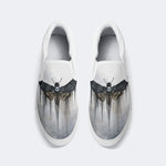 Surreal Death Moth Print - Slip On Shoes