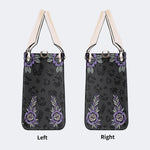 Death Moth Vintage Print - Leather Handbag