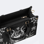 Horror Skull Print - Leather Handbag