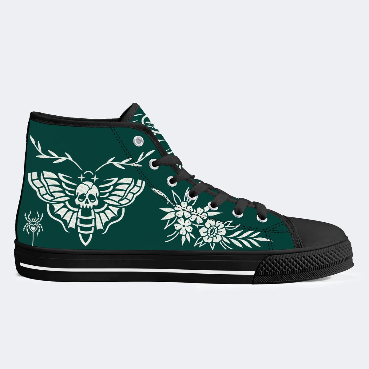 Classic Death Moth Vintage Print - High Top Canvas