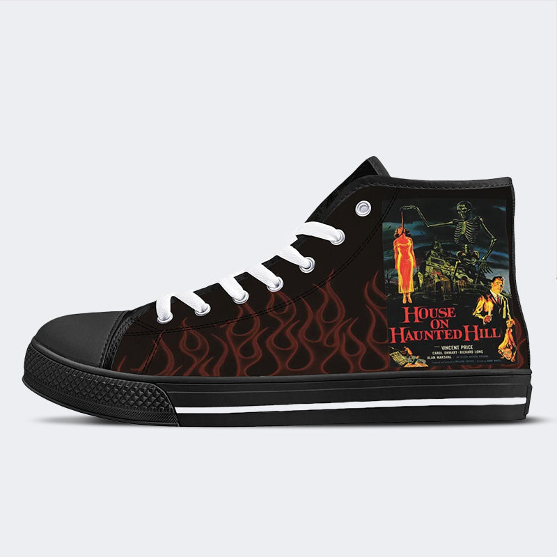 Unisex Horror Movie Print - High Top Canvas