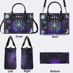 Libra Starry Sky - Leather Handbag