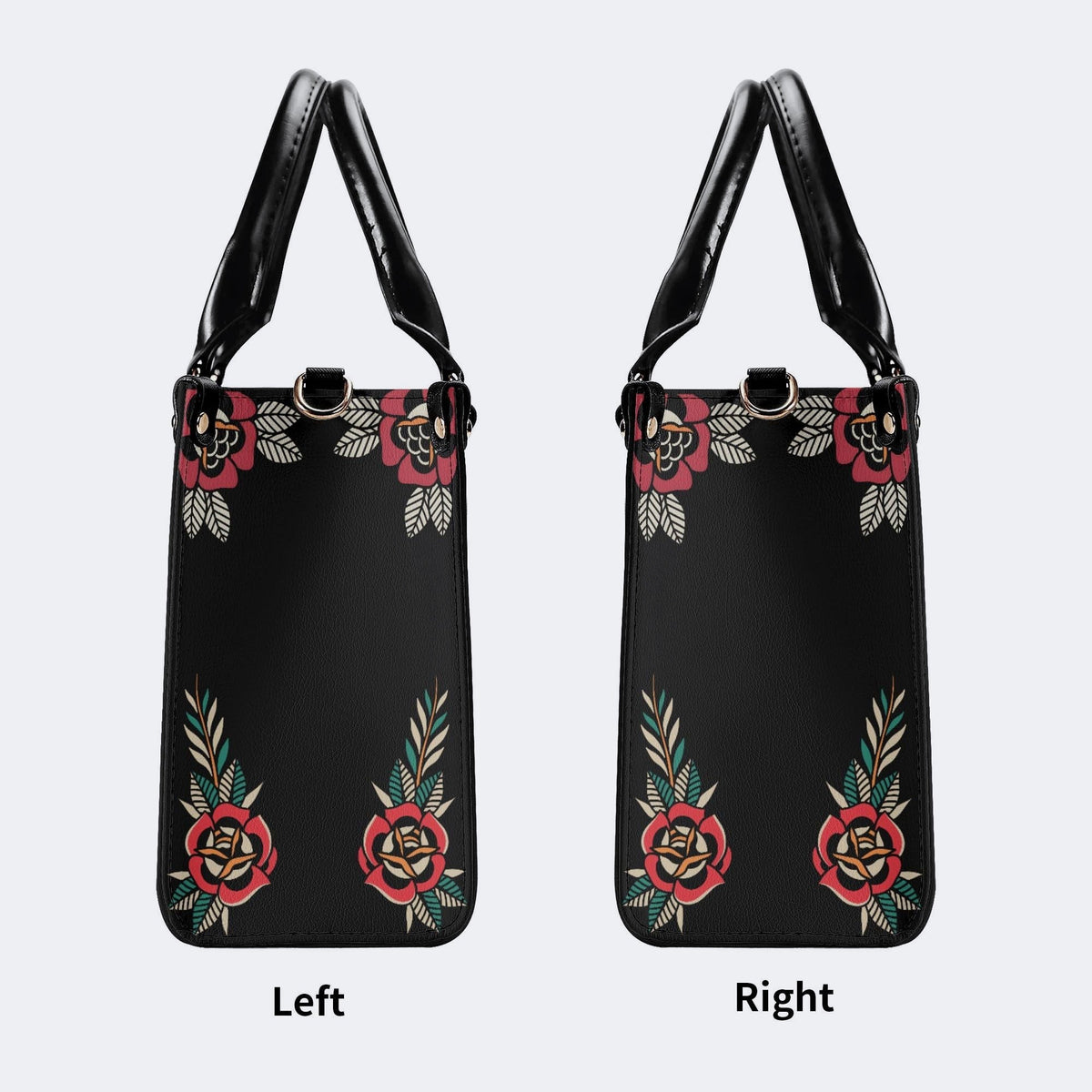 Vintage Death Moth Print - Leather Handbag