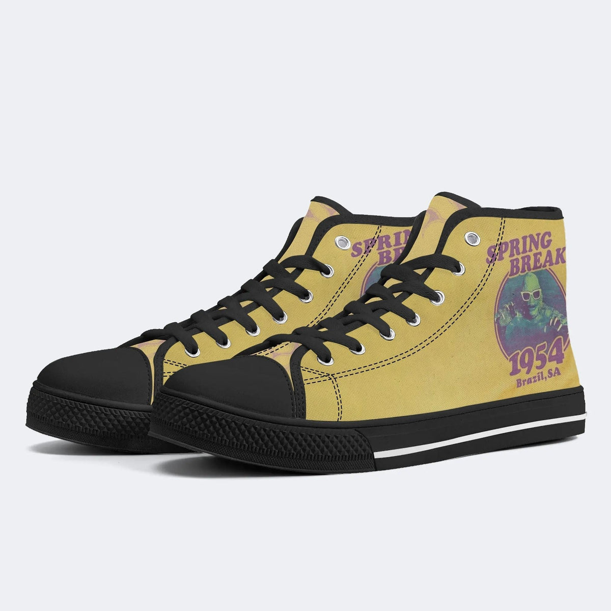 Spring Break 1954 Creature Unisex Classic - High Top Canvas