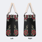 Death Moth Vintage Print - Leather Handbag