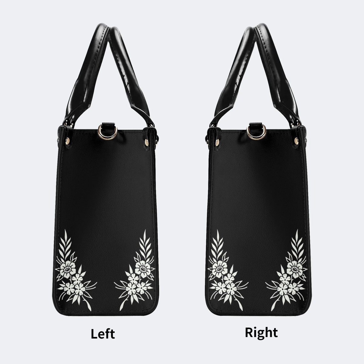 Classic Death Moth Print - Leather Handbag