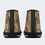 Death Skull Print - High Top Canvas