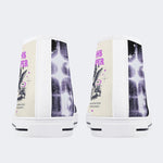 Figure&Wing&Letter Print - High Top Canvas