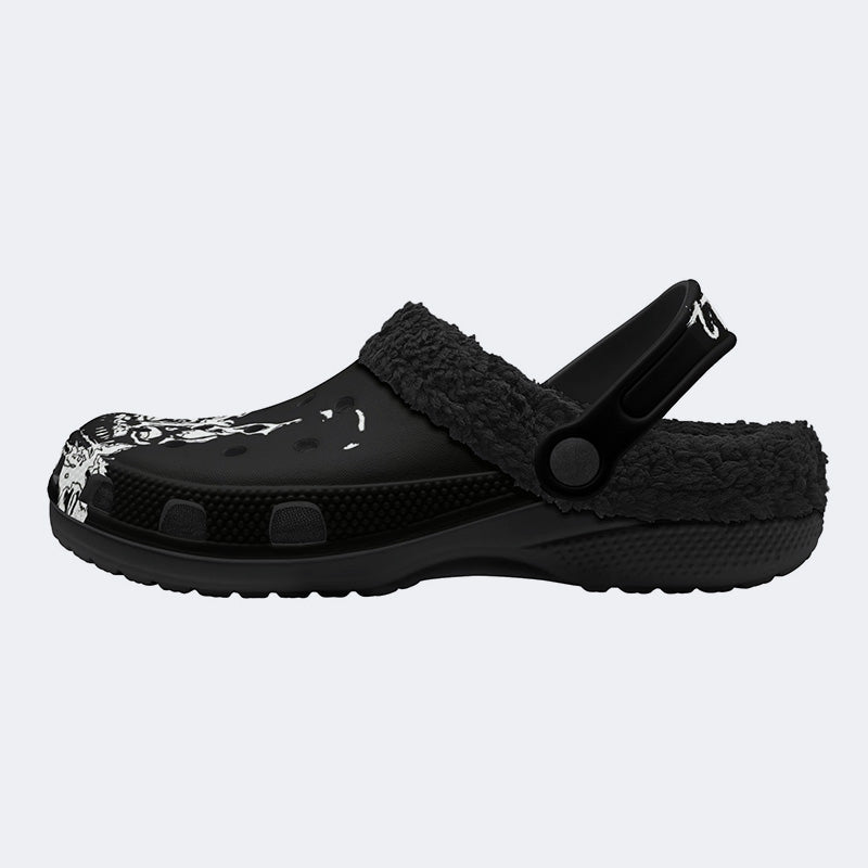 Unisex 28:06:42:12 Print - Fur Lined Slippers/Sandals