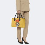 Rancid Skull Print - Leather Handbag